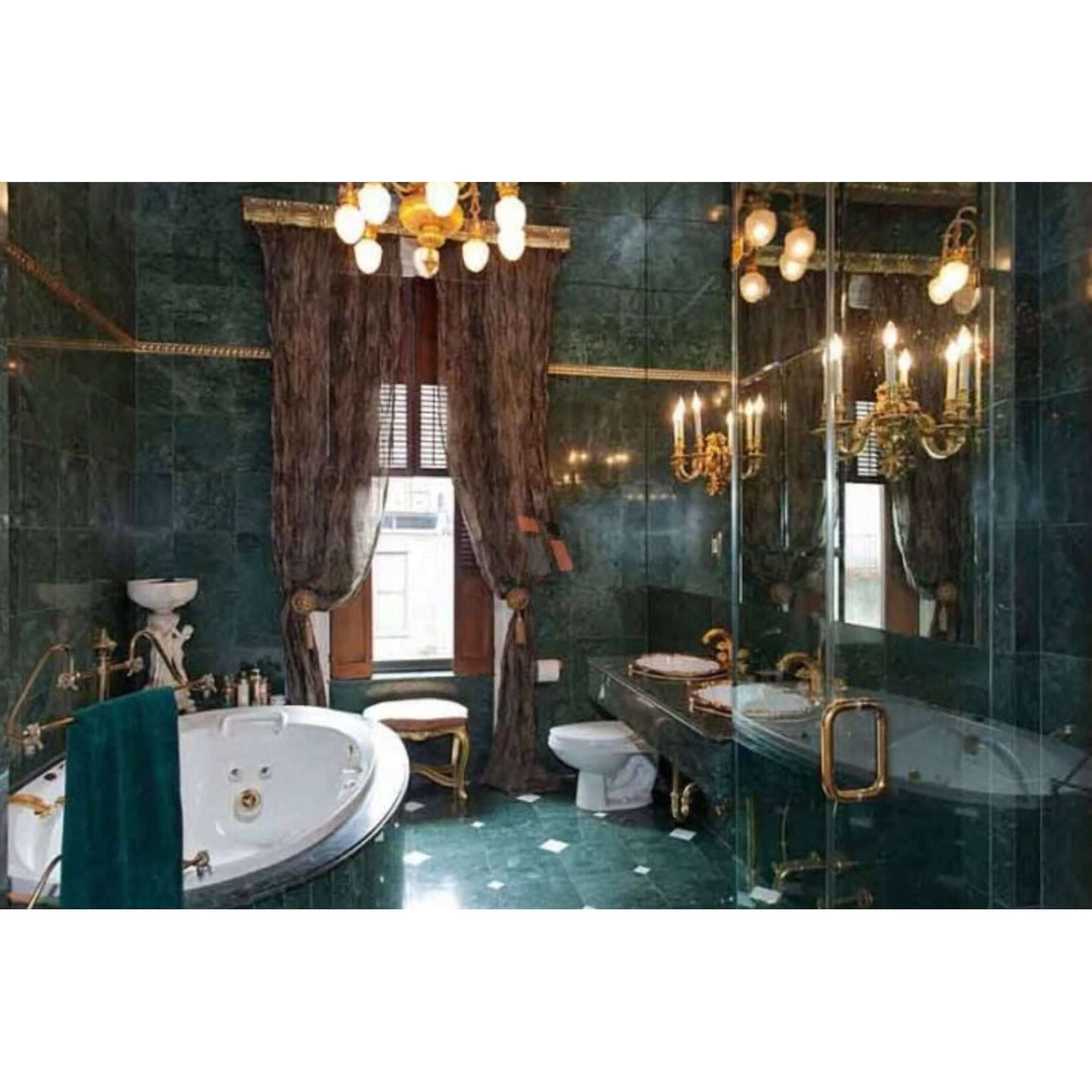 12x12 Empress Green Polished 3/8 - Hey Tiles