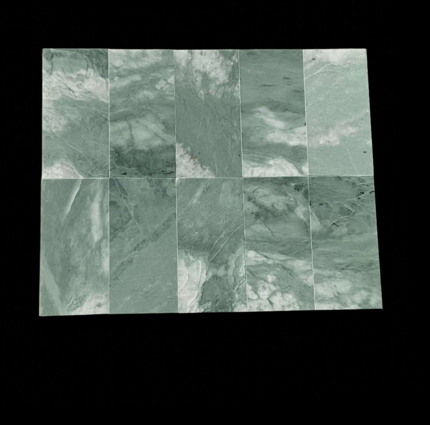 3" X 6" Ming Green ( Icelandic Green ) Marble Tile - Hey Tiles