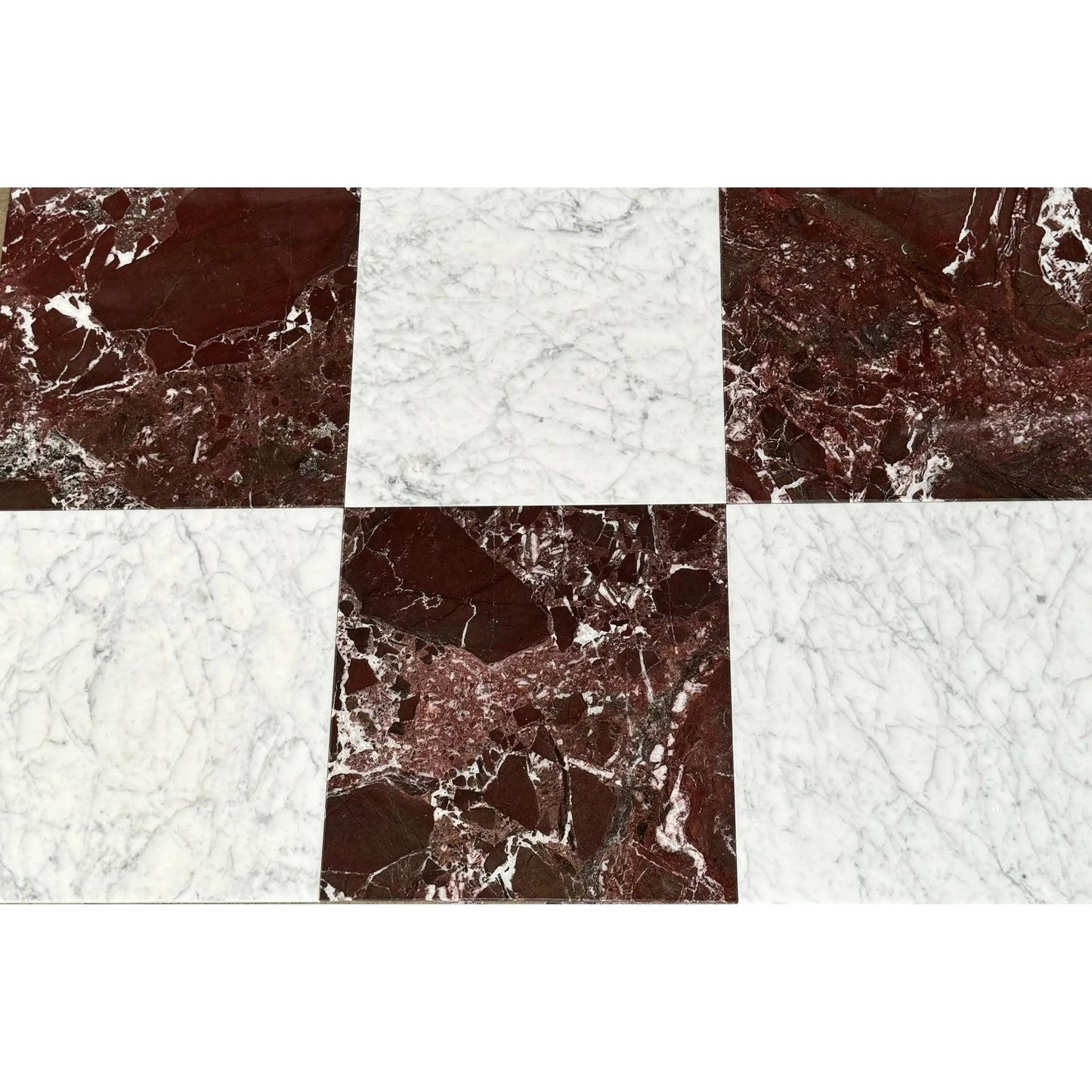 12x12 Rosso Levanto Polished 3/8 Marble heytiles
