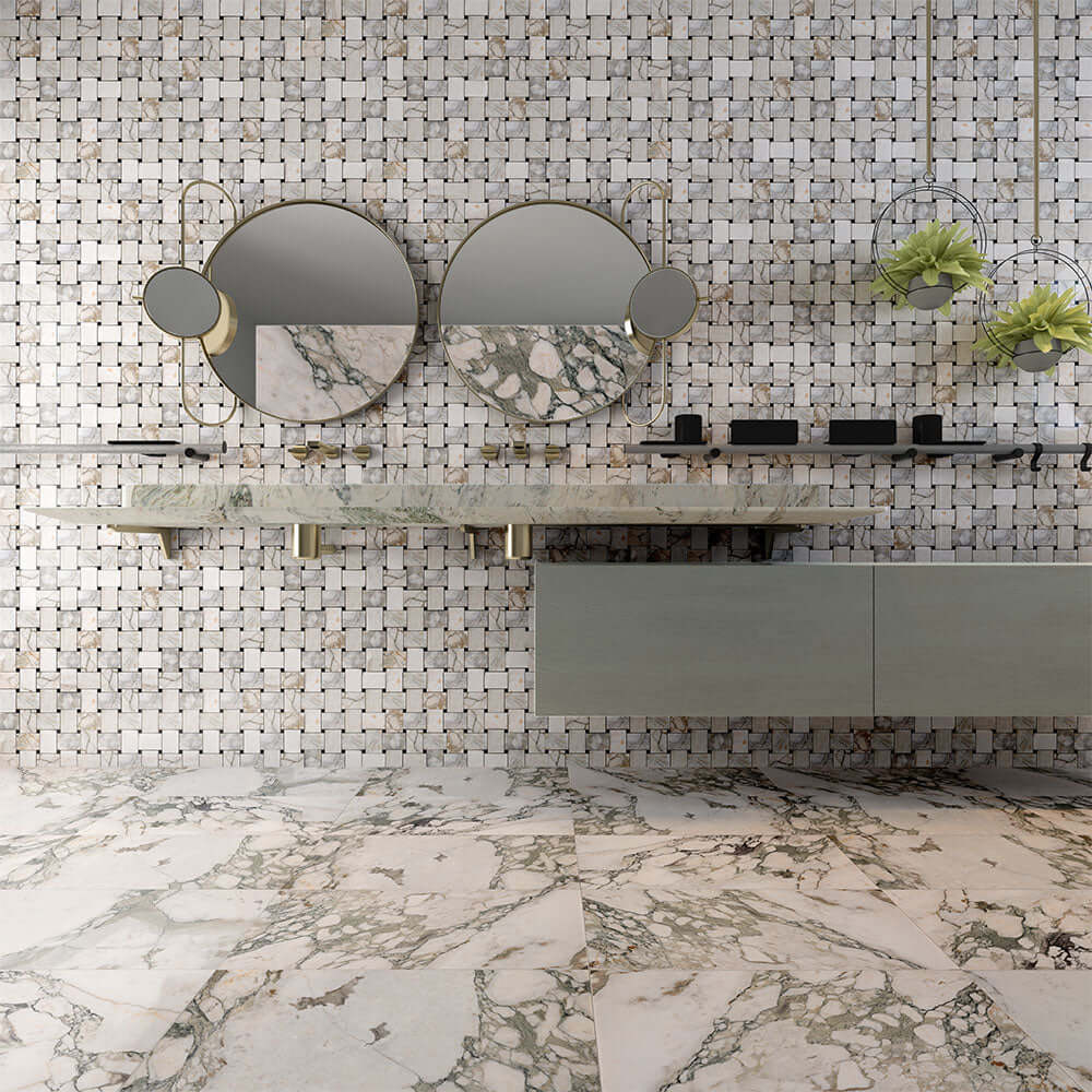 12x24 Calaverde Calacatta Green Marble
