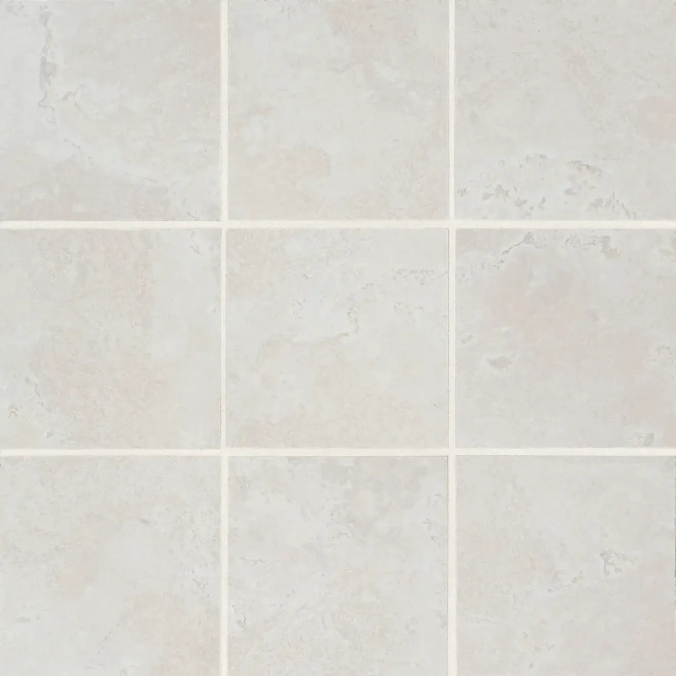 Thaddeus 4" x 4" matte porcelain mosaic tile in white, featuring a subtle, elegant design.