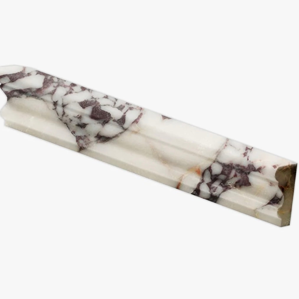 Calacatta Violet Purble Chair Rail Marble Molding