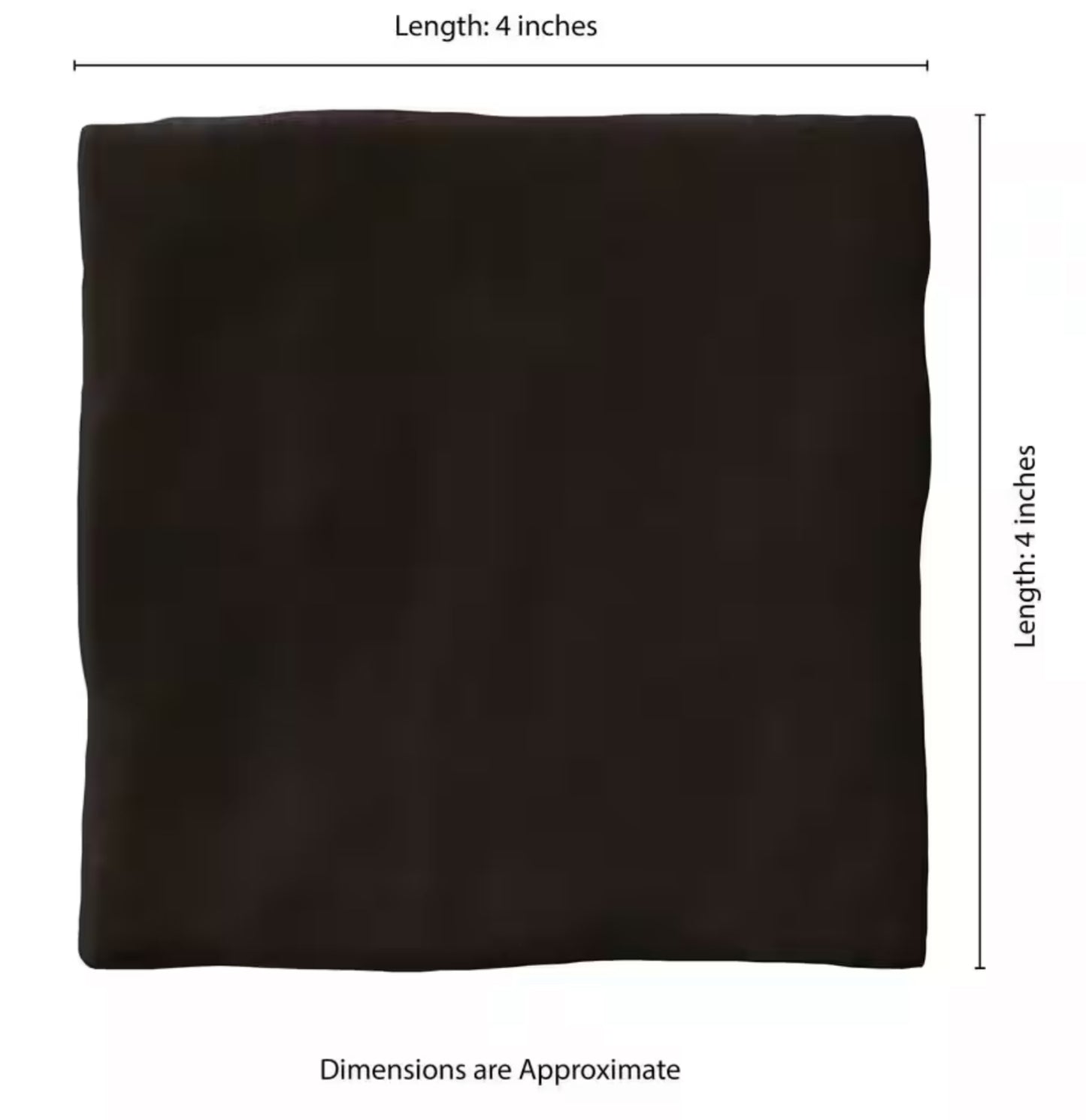 Zelyge Midnight Zest 4x4 Satin Ceramic Zellige Look Wall Tile