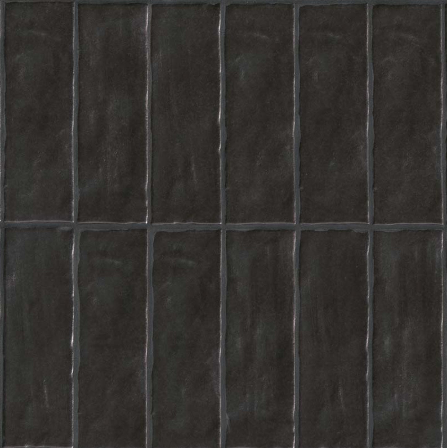 Zelyge Midnight Zest 2.5x8 Satin Ceramic Zellige Look Wall Tile
