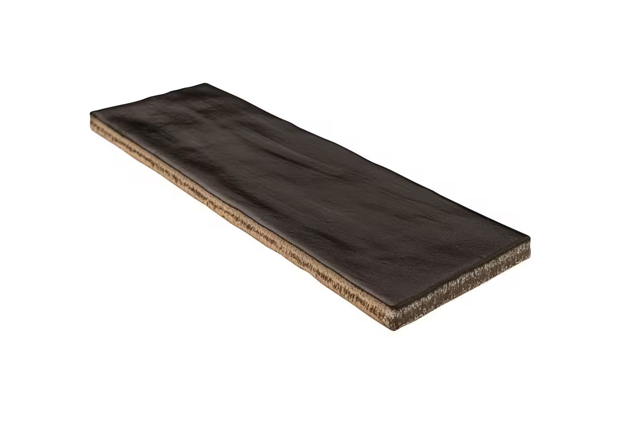 Zelyge Midnight Zest 2.5x8 Satin Ceramic Zellige Look Wall Tile