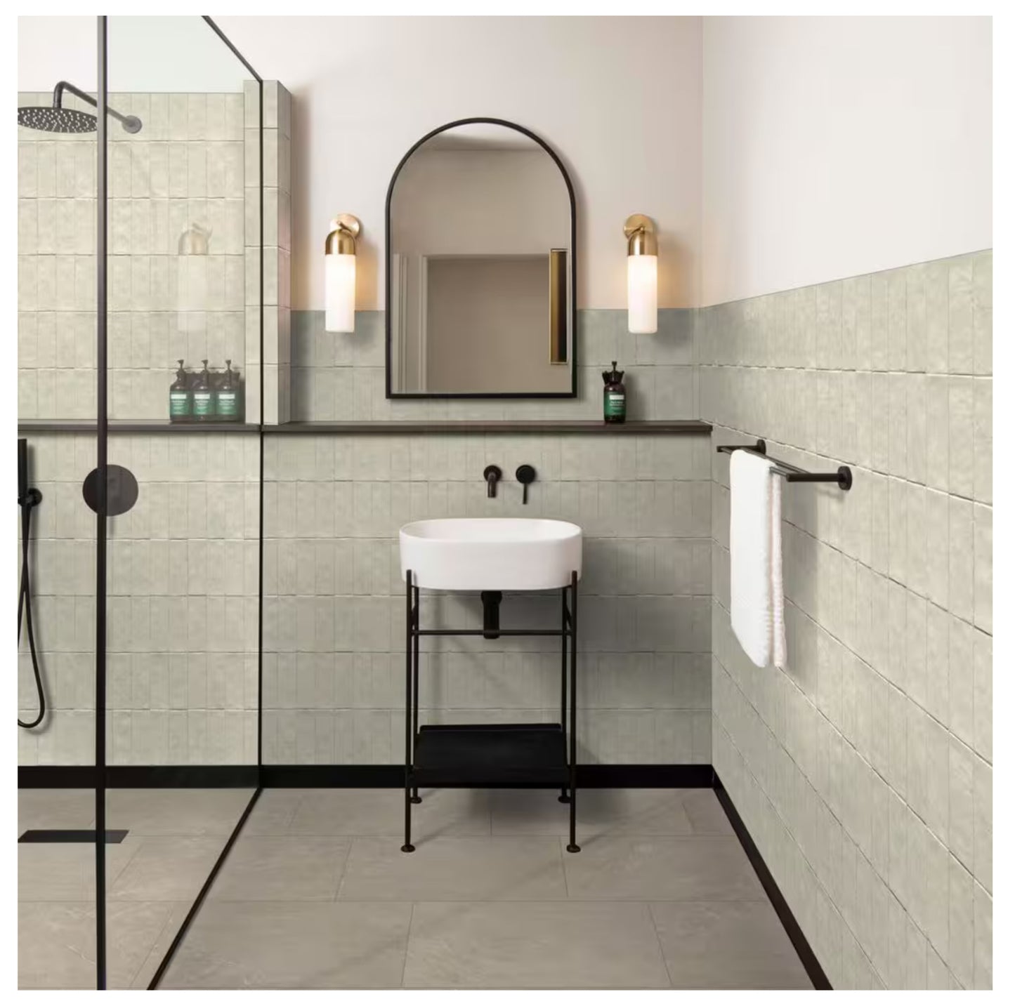 Zelyge Aloe Zest 2.5x8 Satin Ceramic Zellige Look Wall Tile