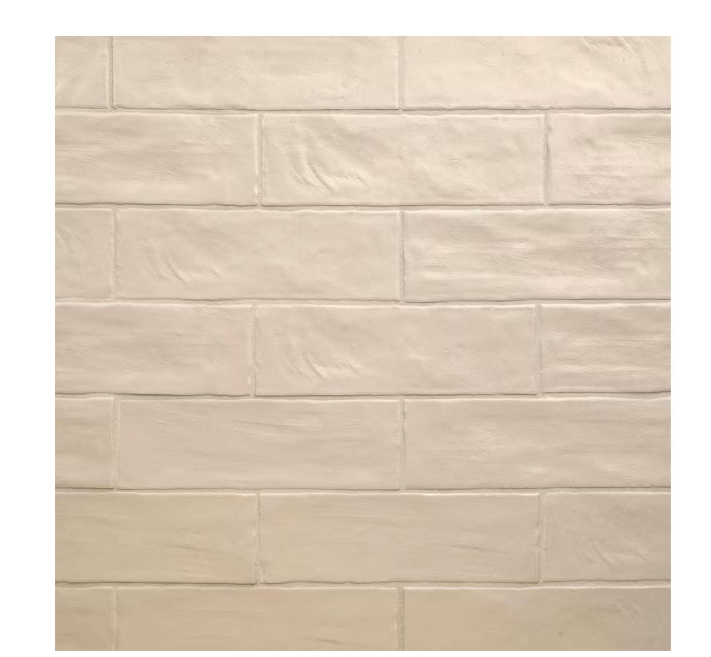 Zelyge Sand Zest 2.5" x 8" Satin Ceramic Zellige Look Wall Tile