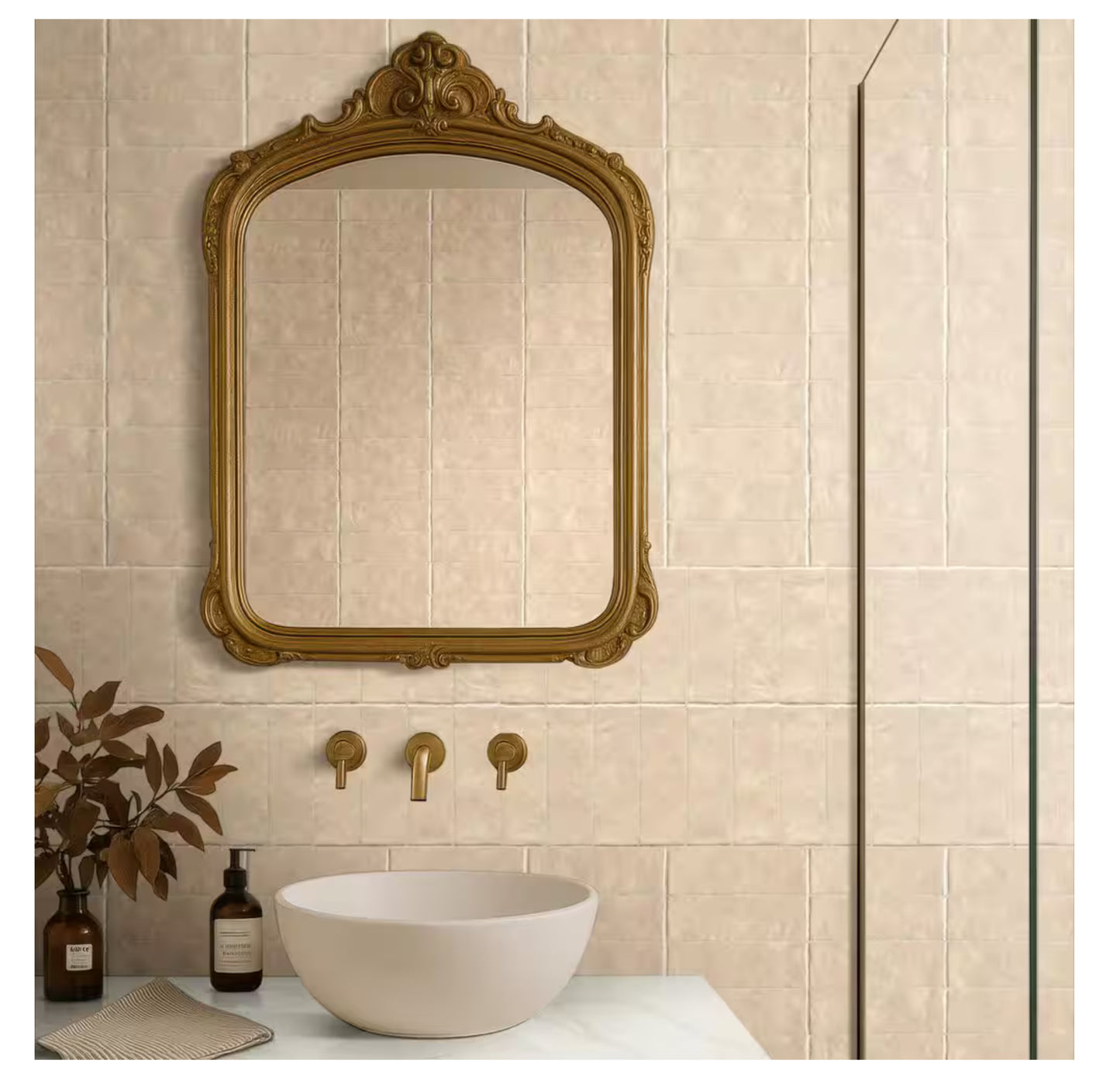 Zelyge Sand Zest 2.5" x 8" Satin Ceramic Zellige Look Wall Tile