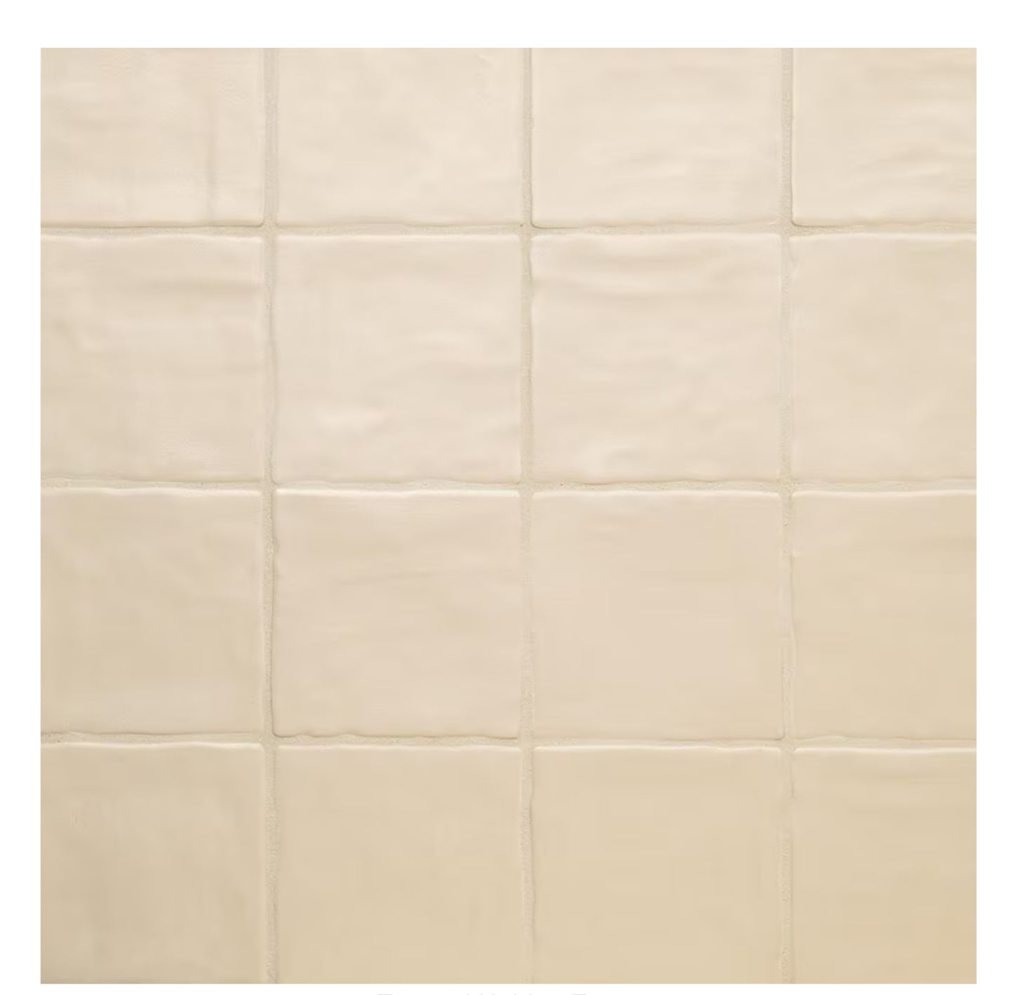 Zelyge Sand Zest 4” x 4” Satin Ceramic Zellige Look Wall Tile