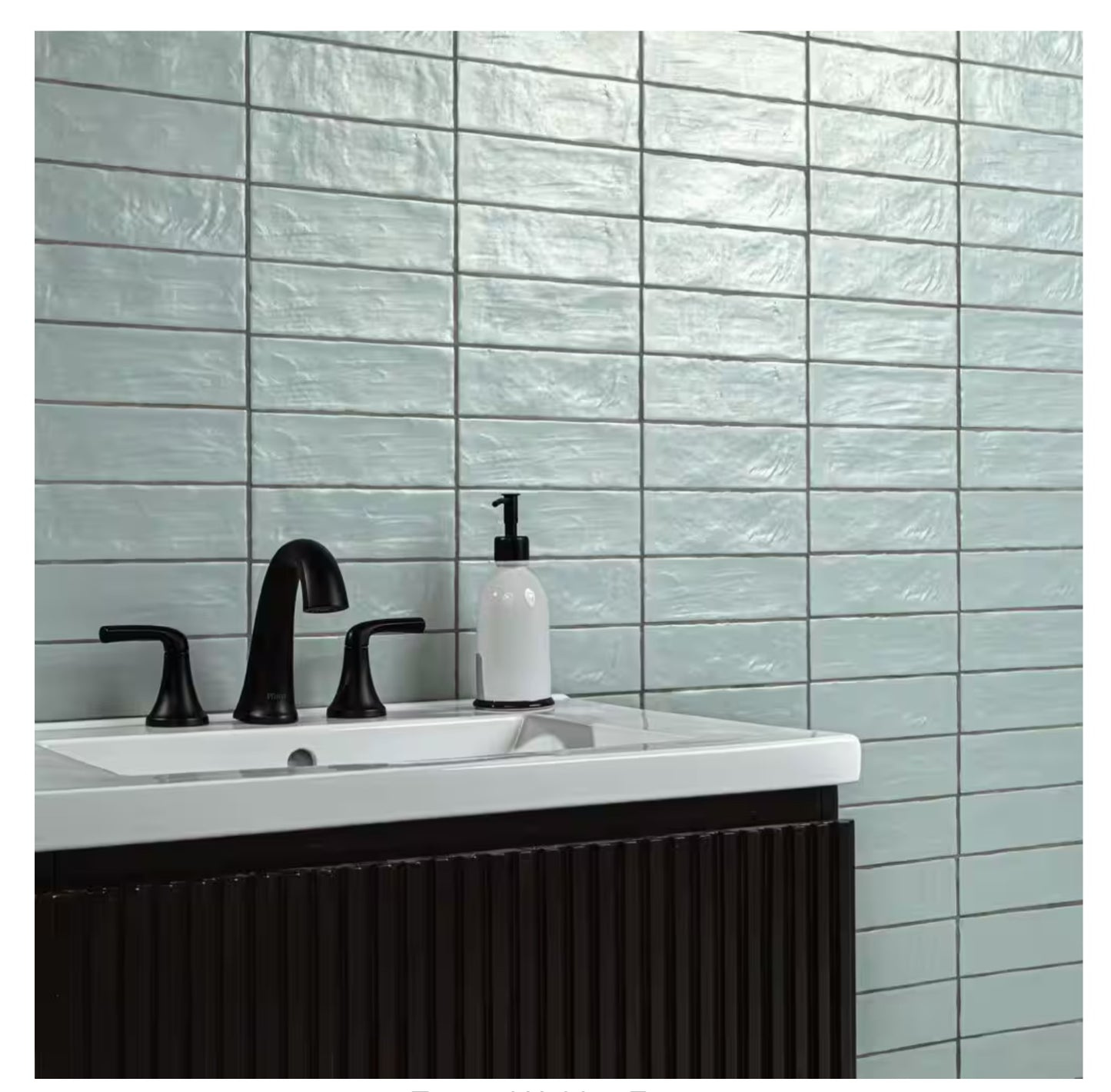 Zelyge Sky Zest Subway 2.5 in. x 8 in. Satin Ceramic Zellige Look Wall Tile
