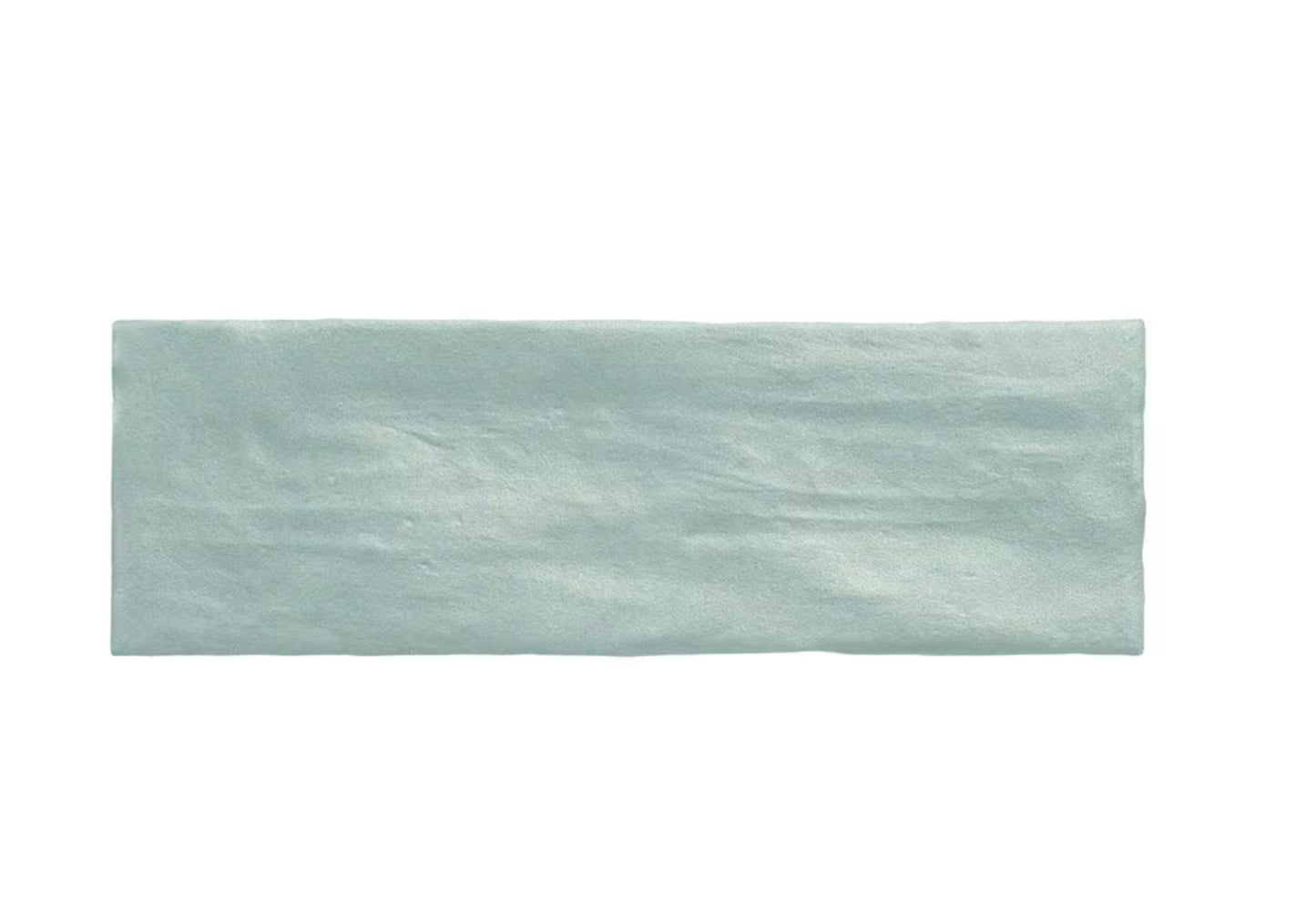 Zelyge Sky Zest Subway 2.5 in. x 8 in. Satin Ceramic Zellige Look Wall Tile