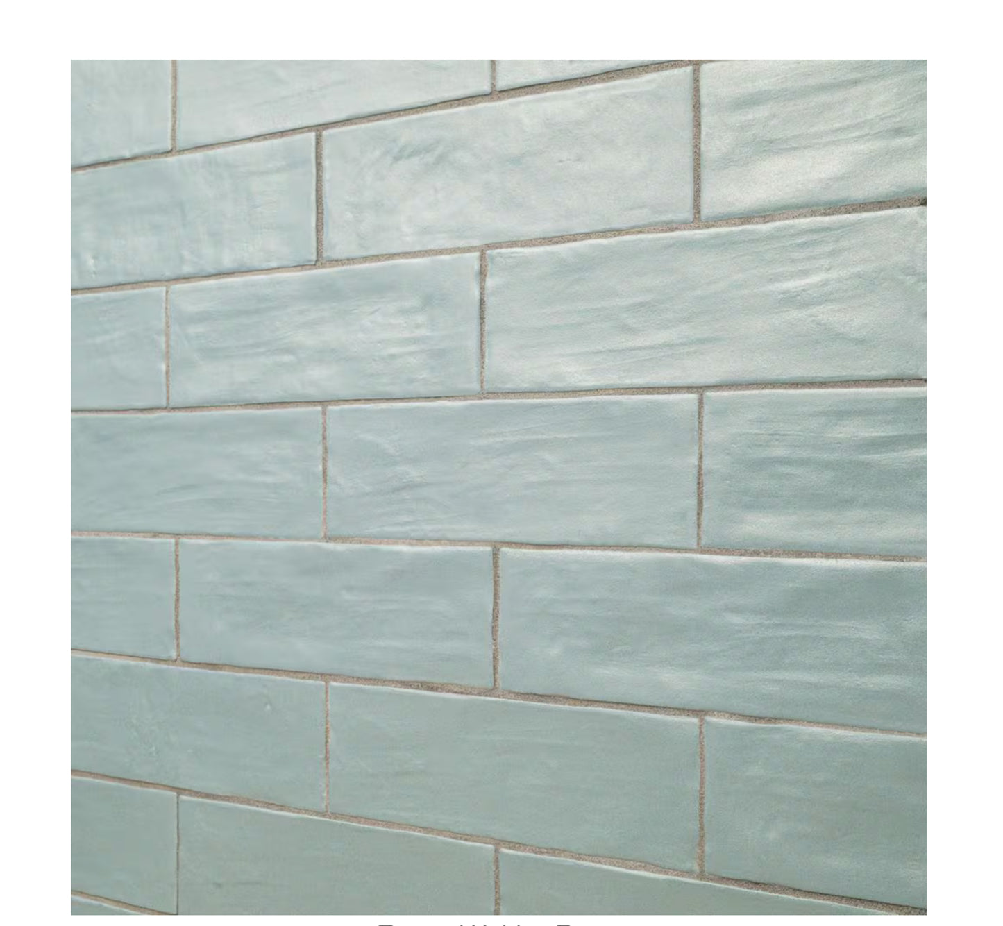 Zelyge Sky Zest Subway 2.5 in. x 8 in. Satin Ceramic Zellige Look Wall Tile