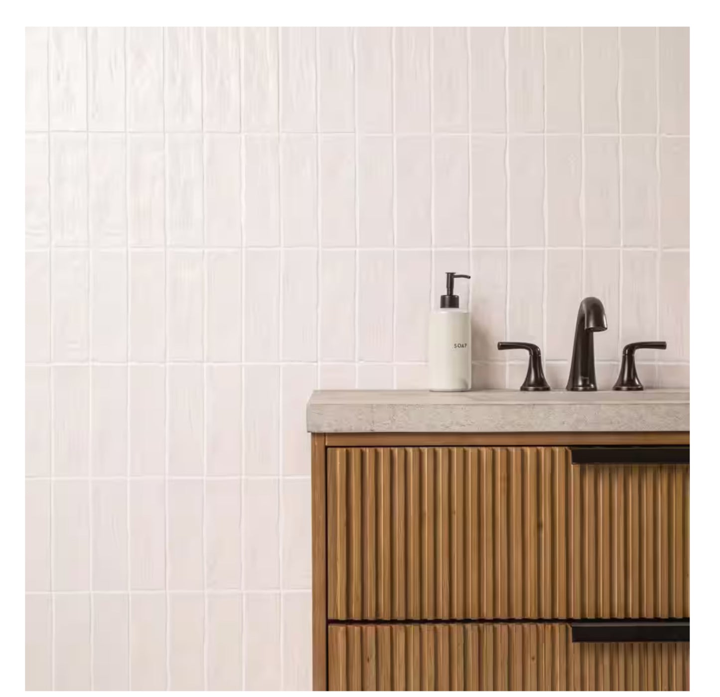 Zelyge Star Zest 2.5” x 8” Satin Ceramic Zellige Look Wall Tile