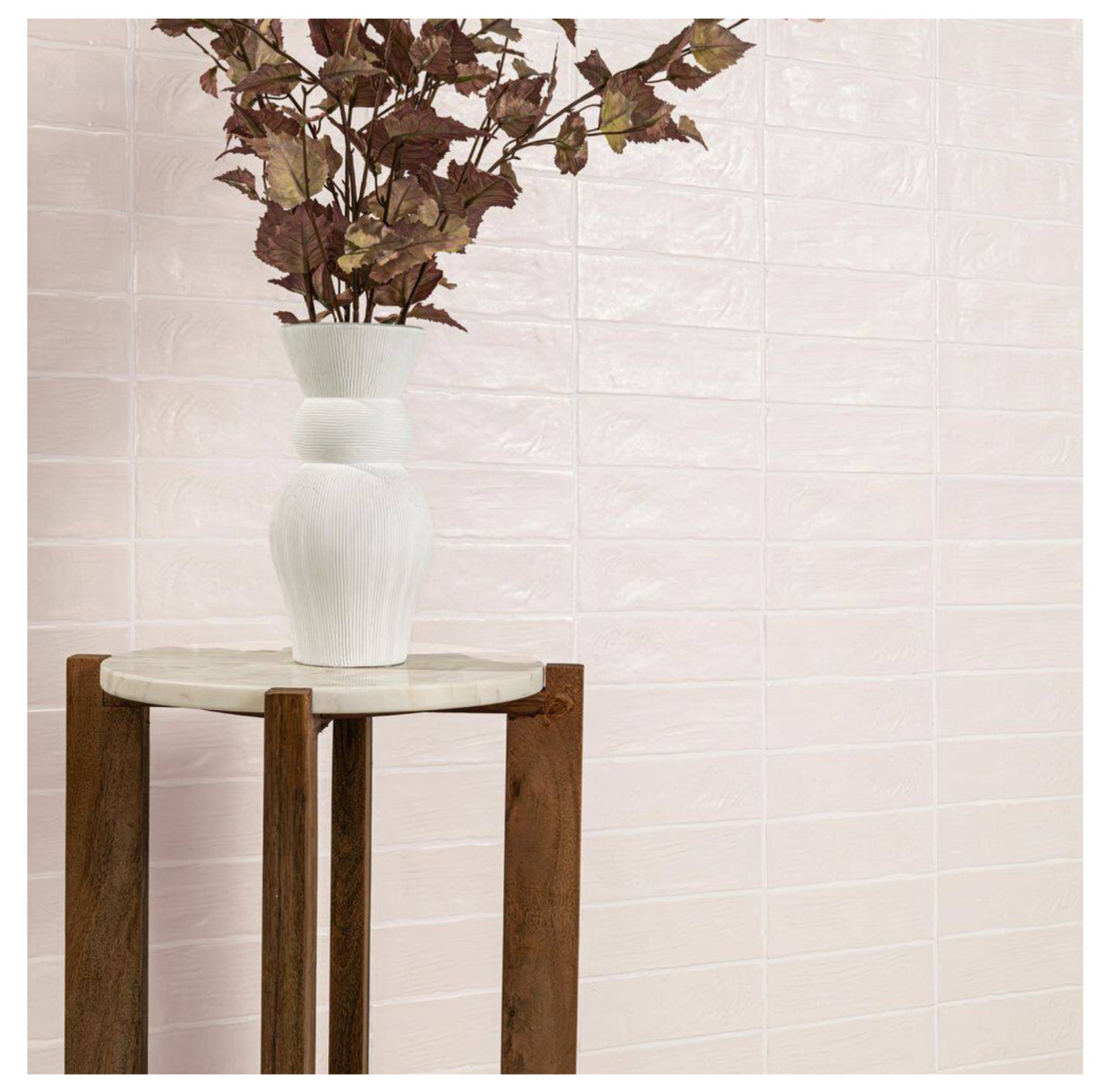 Zelyge Star Zest 2.5” x 8” Satin Ceramic Zellige Look Wall Tile