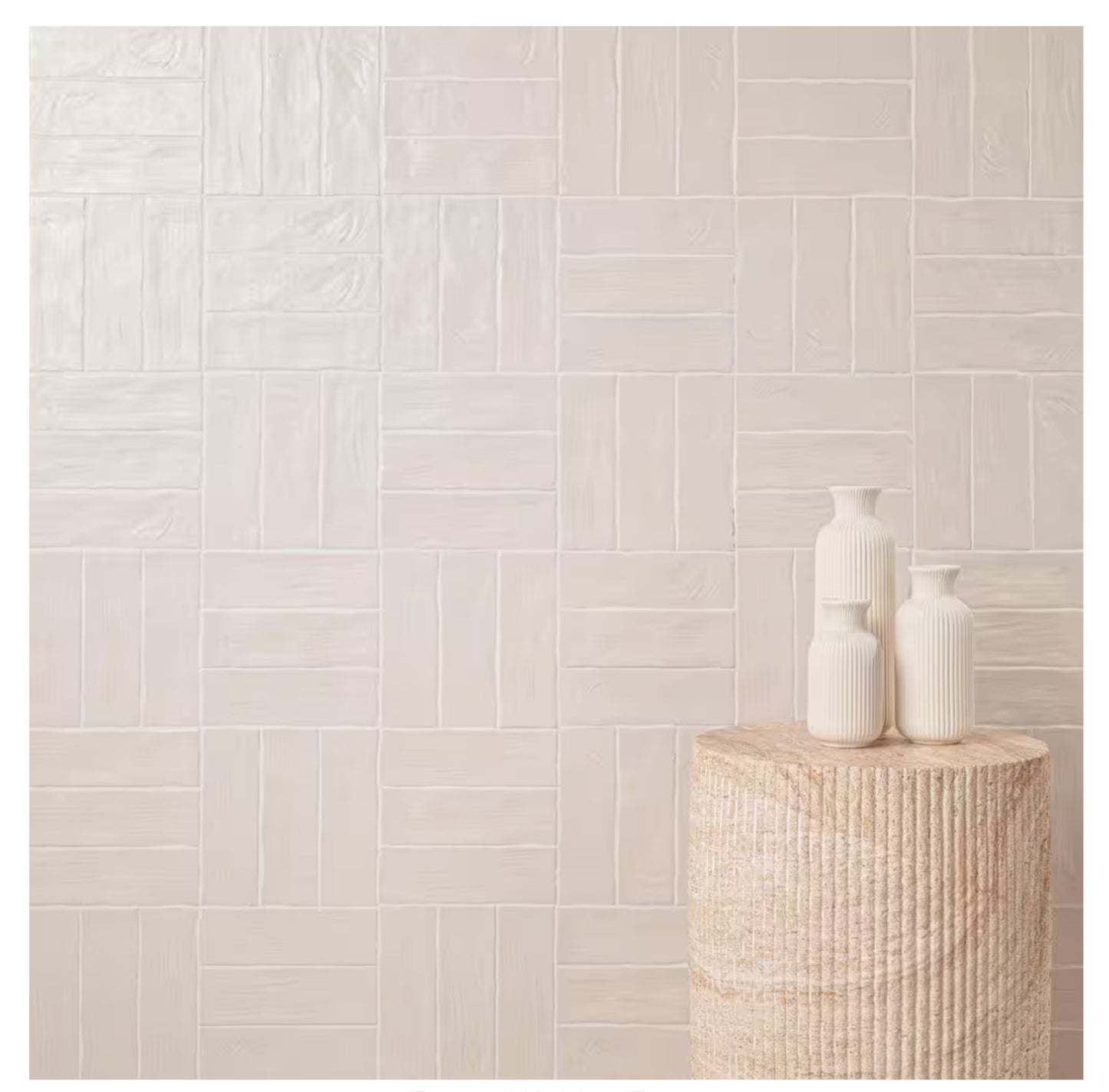 Zelyge Star Zest 2.5” x 8” Satin Ceramic Zellige Look Wall Tile
