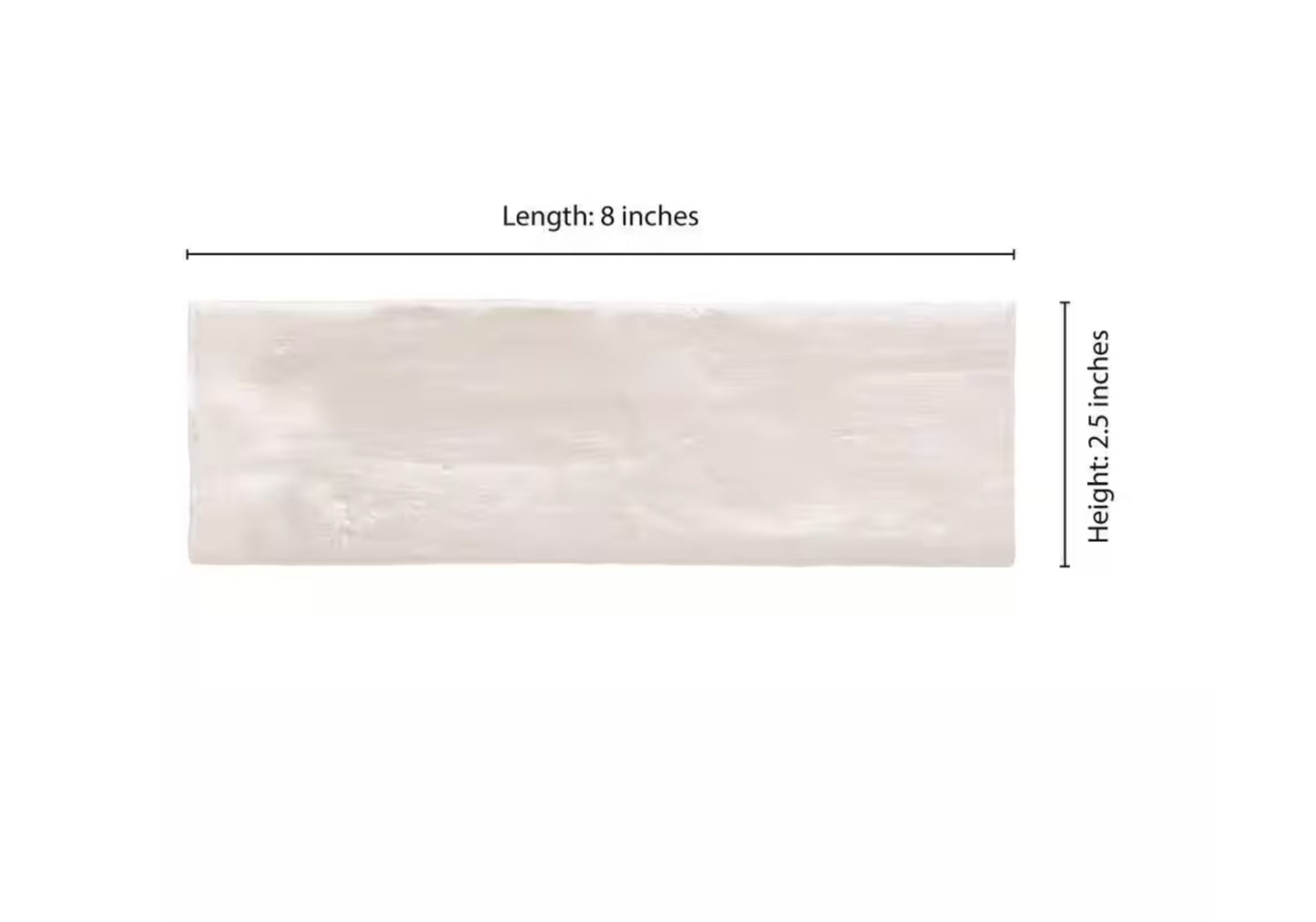 Zelyge Star Zest 2.5” x 8” Satin Ceramic Zellige Look Wall Tile