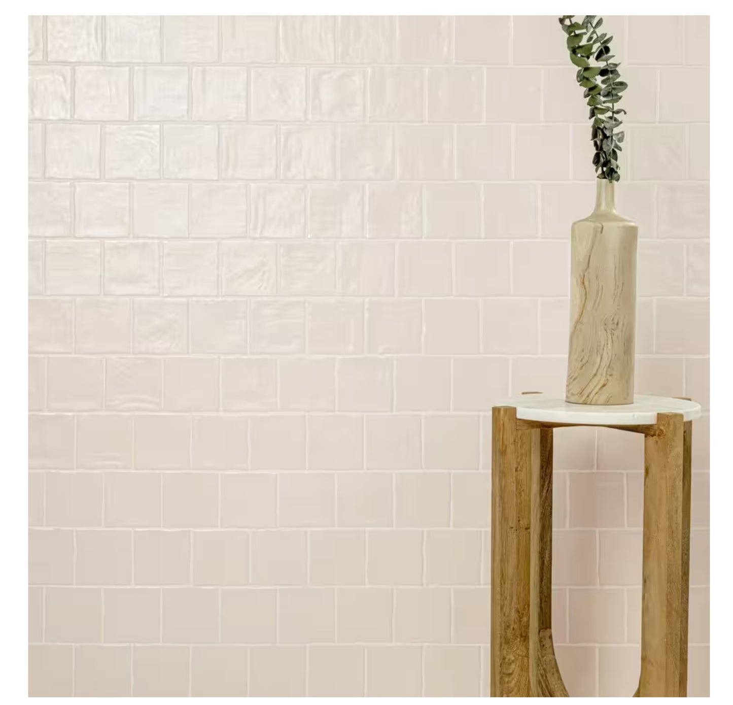 Zelyge Star Zest 4" x 4" Satin Ceramic Zellige Look Wall Tile