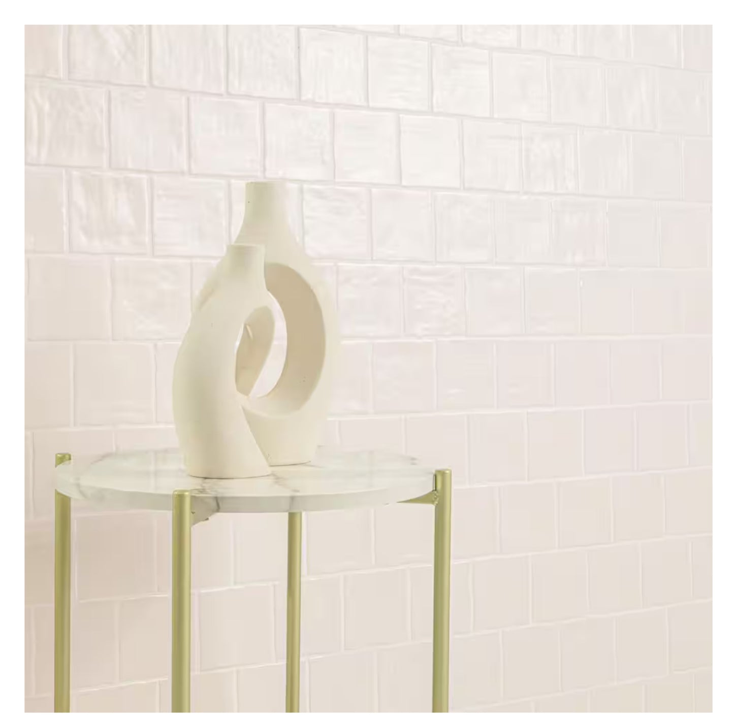 Zelyge Star Zest 4" x 4" Satin Ceramic Zellige Look Wall Tile