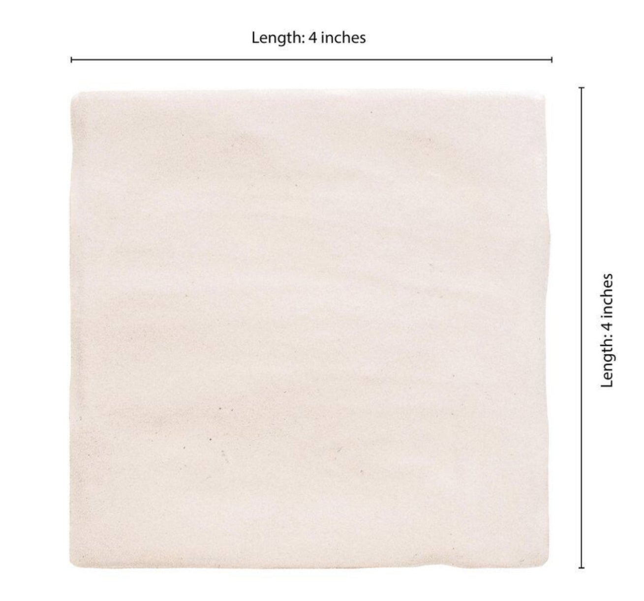 Zelyge Star Zest 4" x 4" Satin Ceramic Zellige Look Wall Tile