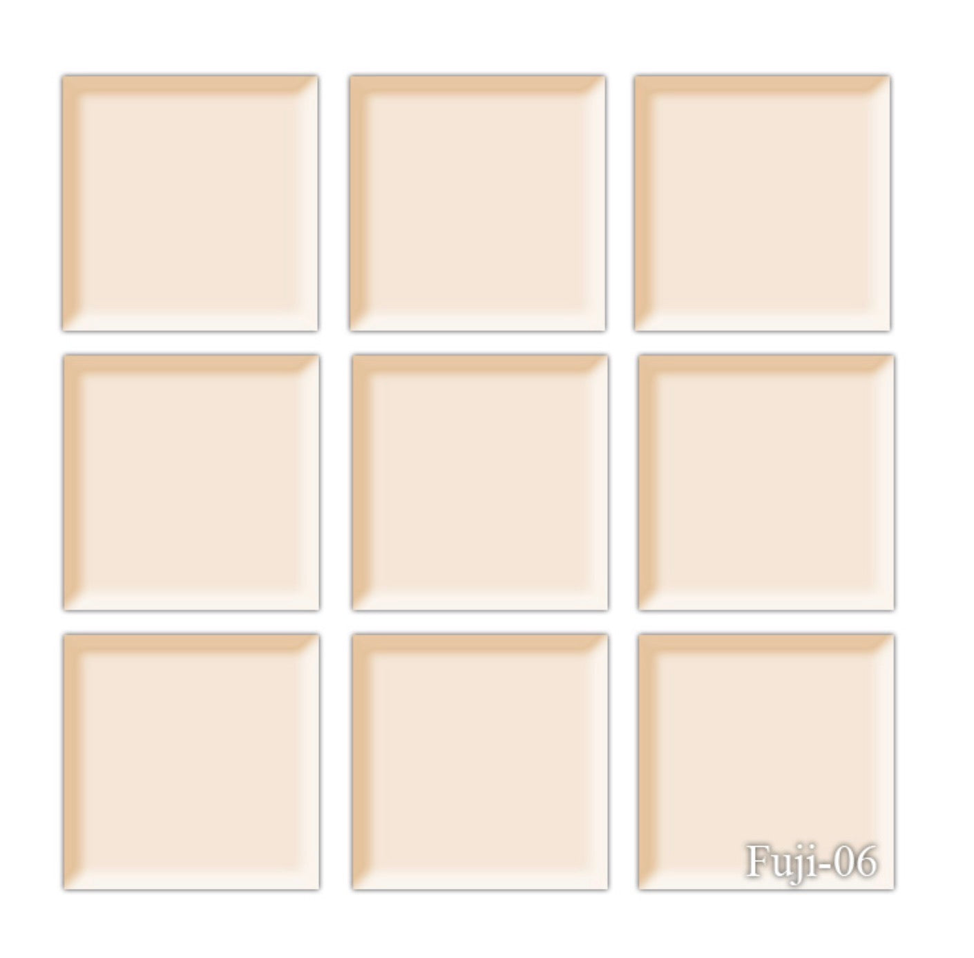 4″x4 Fuji Peach Glazed Porcelain Tile