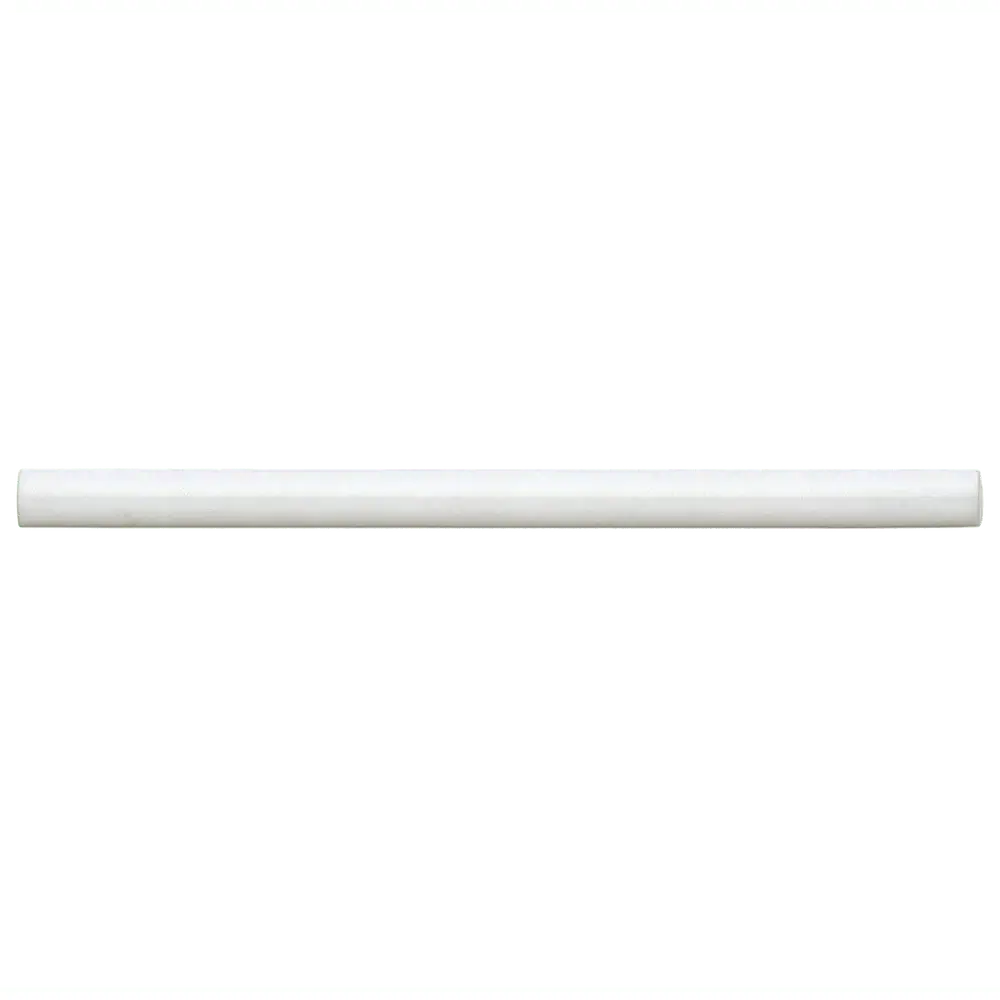 Cloe 0.5" x 8" Ceramic Jolly Miter Edge in White - Hey Tiles