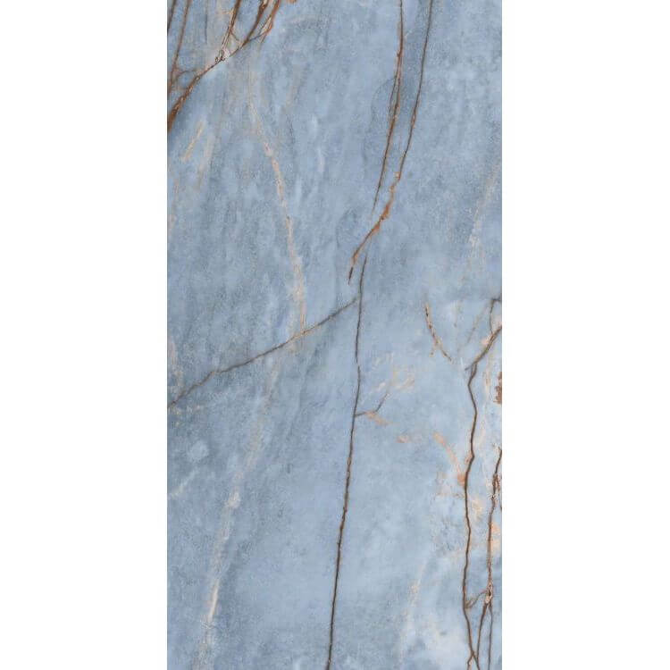 Heritage Luxe Azure Glossy 24 x 48 by Florim - Hey Tiles