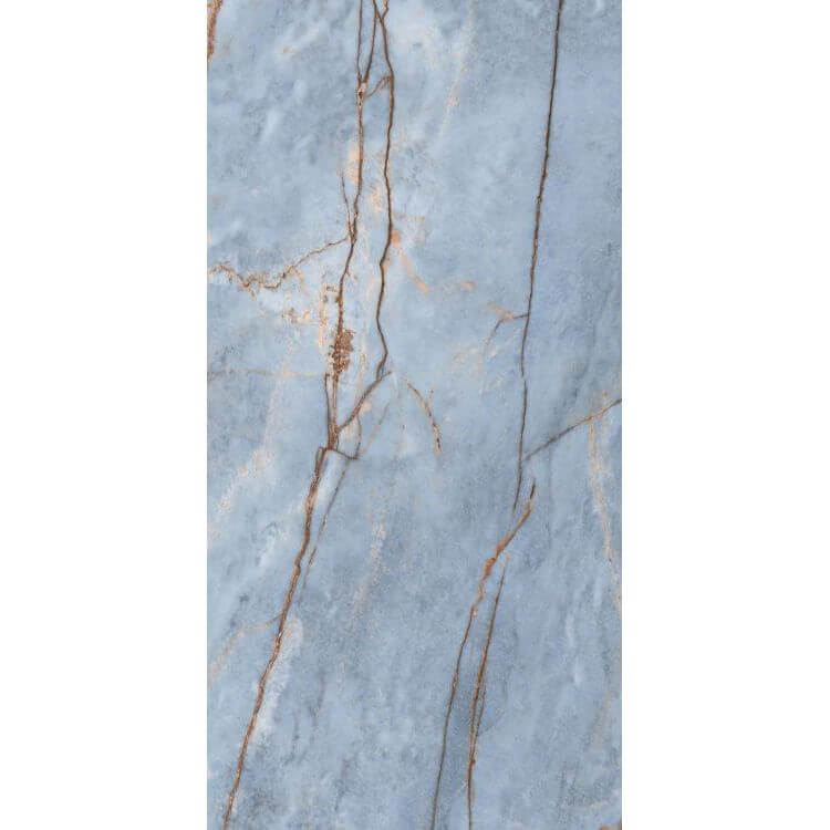 Heritage Luxe Azure Glossy 24 x 48 by Florim - Hey Tiles