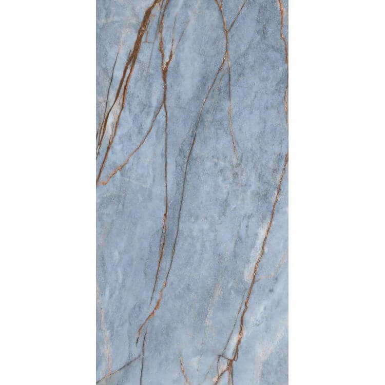 Heritage Luxe Azure Glossy 24 x 48 by Florim - Hey Tiles