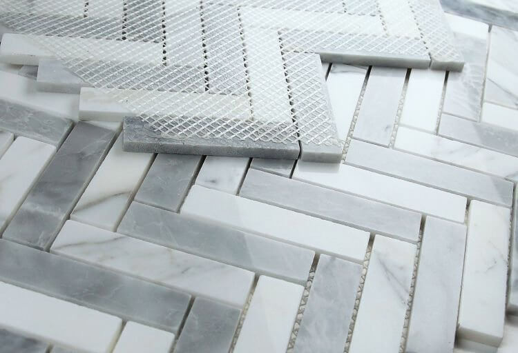 Herringbone City Grey 11.25 x 11.25 - Hey Tiles