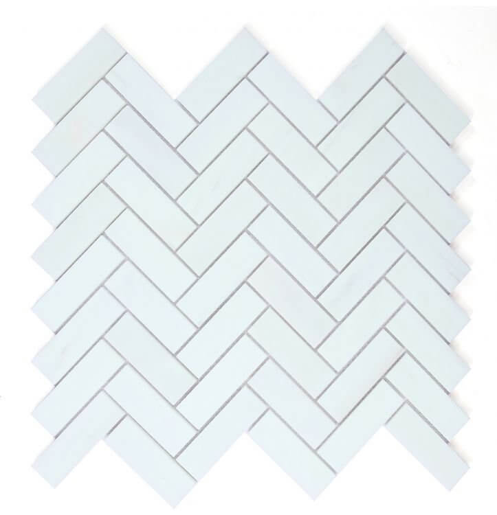 Herringbone Dolomite Polished 12 x 12.75 - Hey Tiles