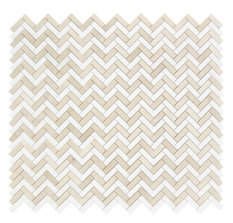 Herringbone Marfil 11 x 12.5 - Hey Tiles
