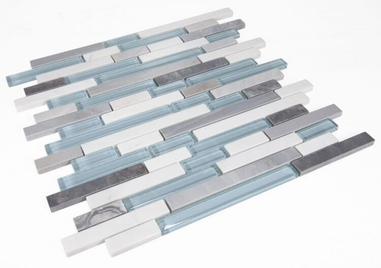 Linear Montage Sky 11.75 x 12 - Hey Tiles