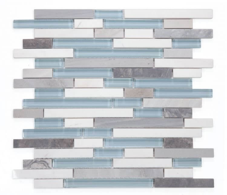 Linear Montage Sky 11.75 x 12 - Hey Tiles