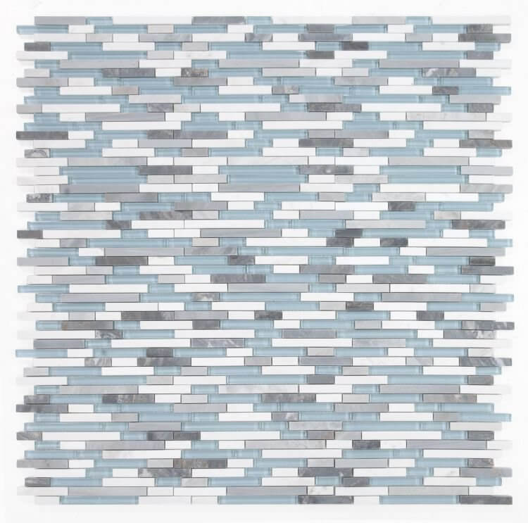 Linear Montage Sky 11.75 x 12 - Hey Tiles