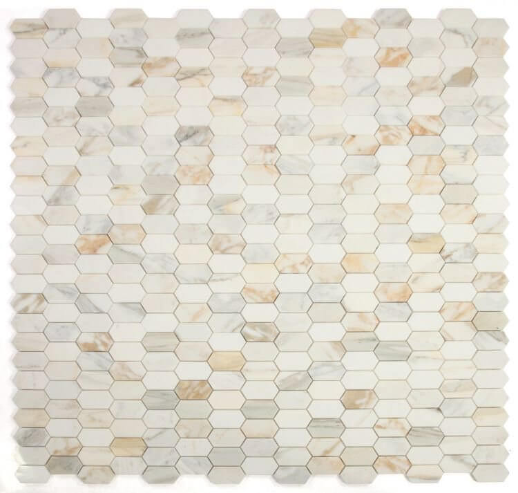 Montage Calacatta Gold Honed 12.5 x 13.25 - Hey Tiles