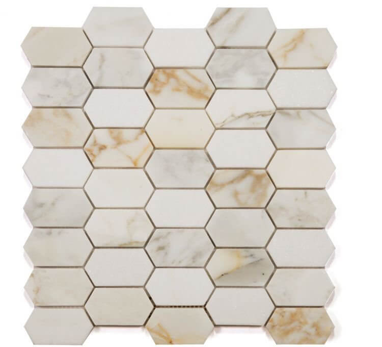 Montage Calacatta Gold Honed 12.5 x 13.25 - Hey Tiles