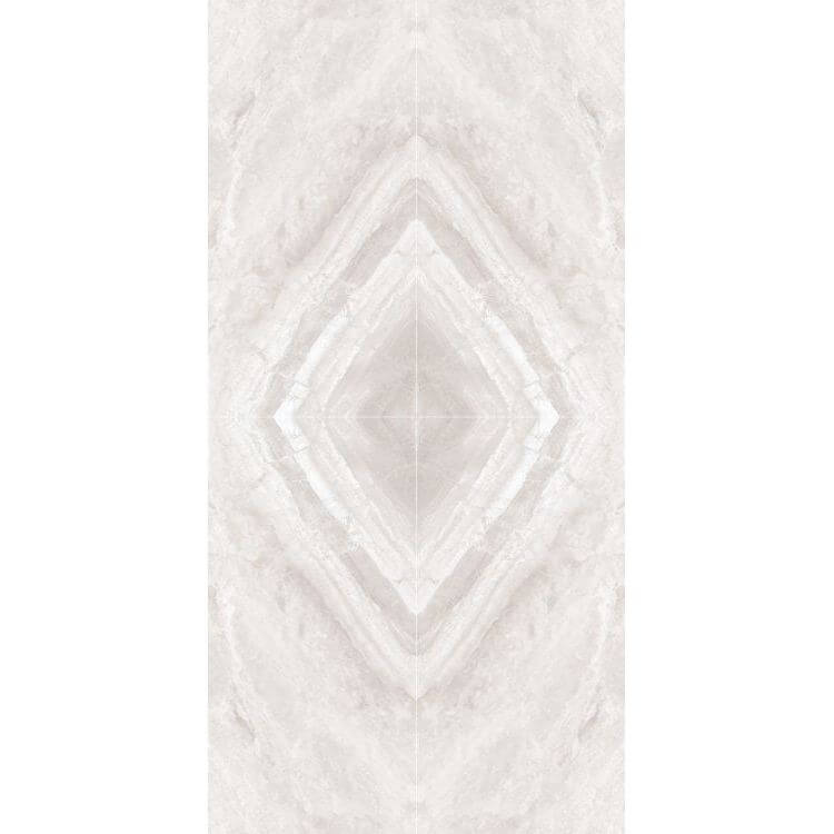 Supreme Ivory Book Match Deco 48 x 96 - Hey Tiles