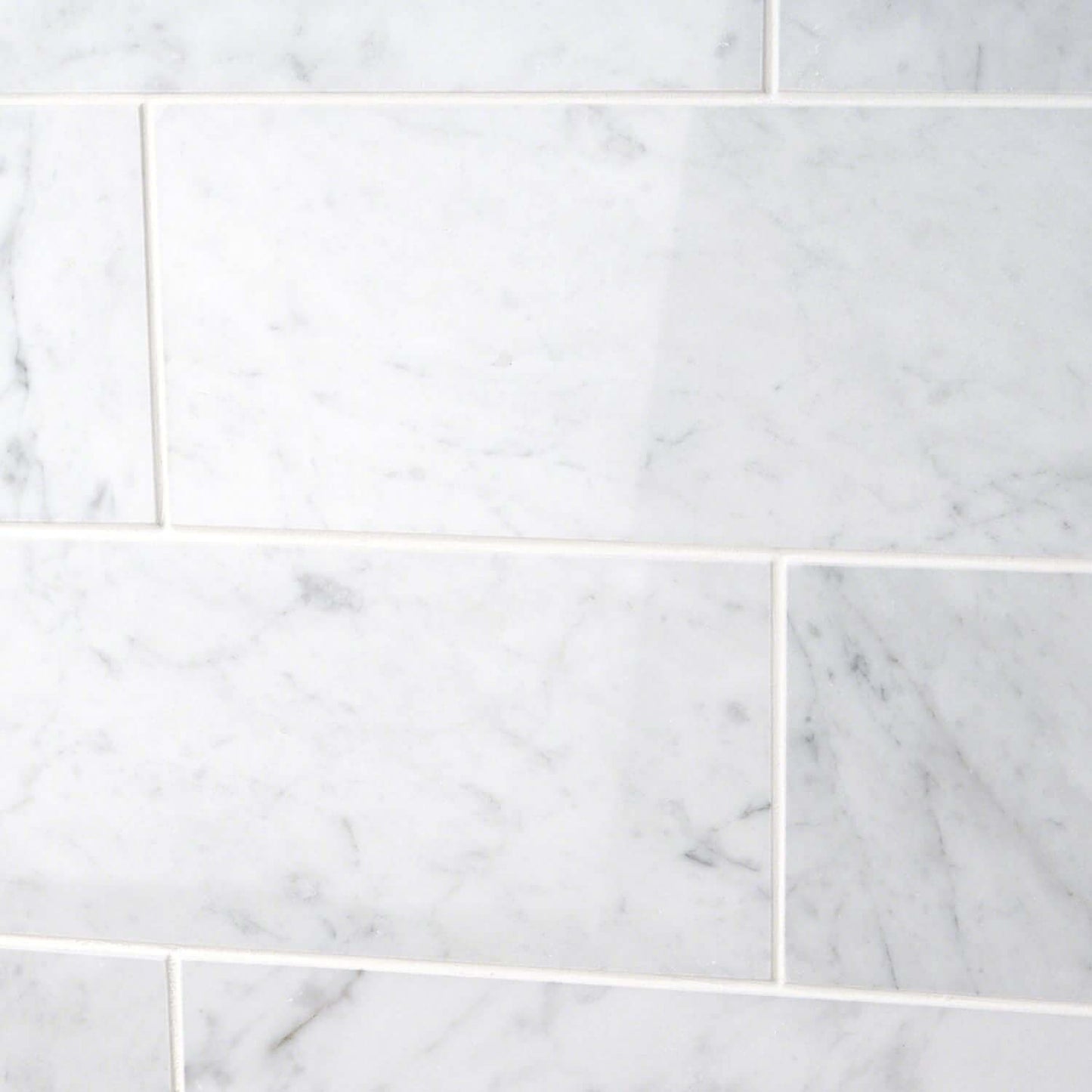 6x12 Carrara White Marble Subway Brick Field Tile - Hey Tiles