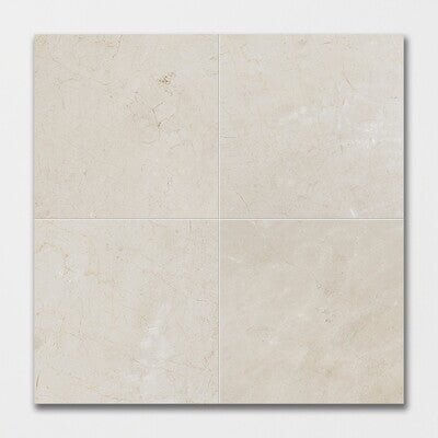 12x12 Crema Marfil Marble Tile from Spain - Hey Tiles