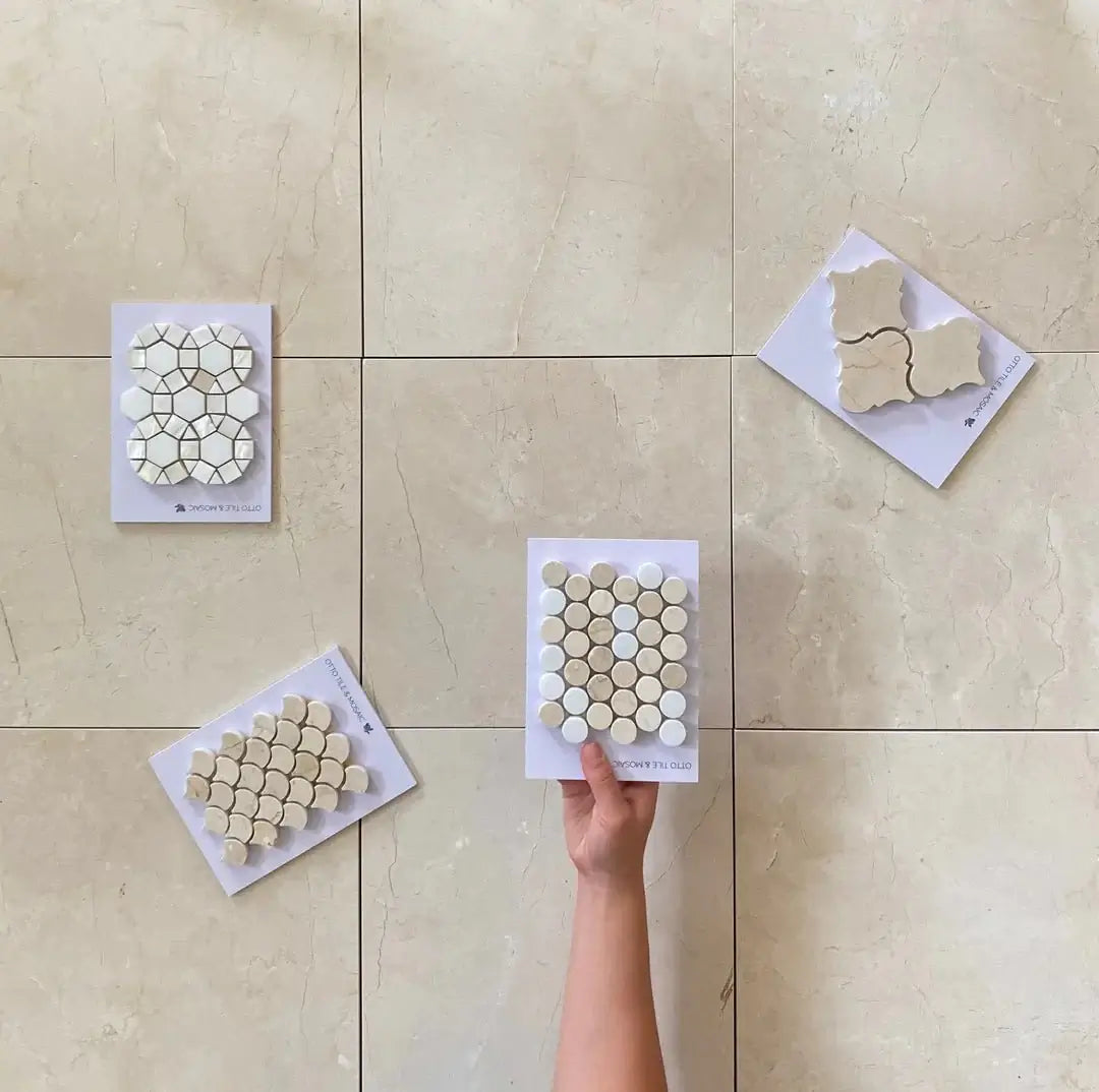 12x12 Crema Marfil Marble Tile from Spain - Hey Tiles