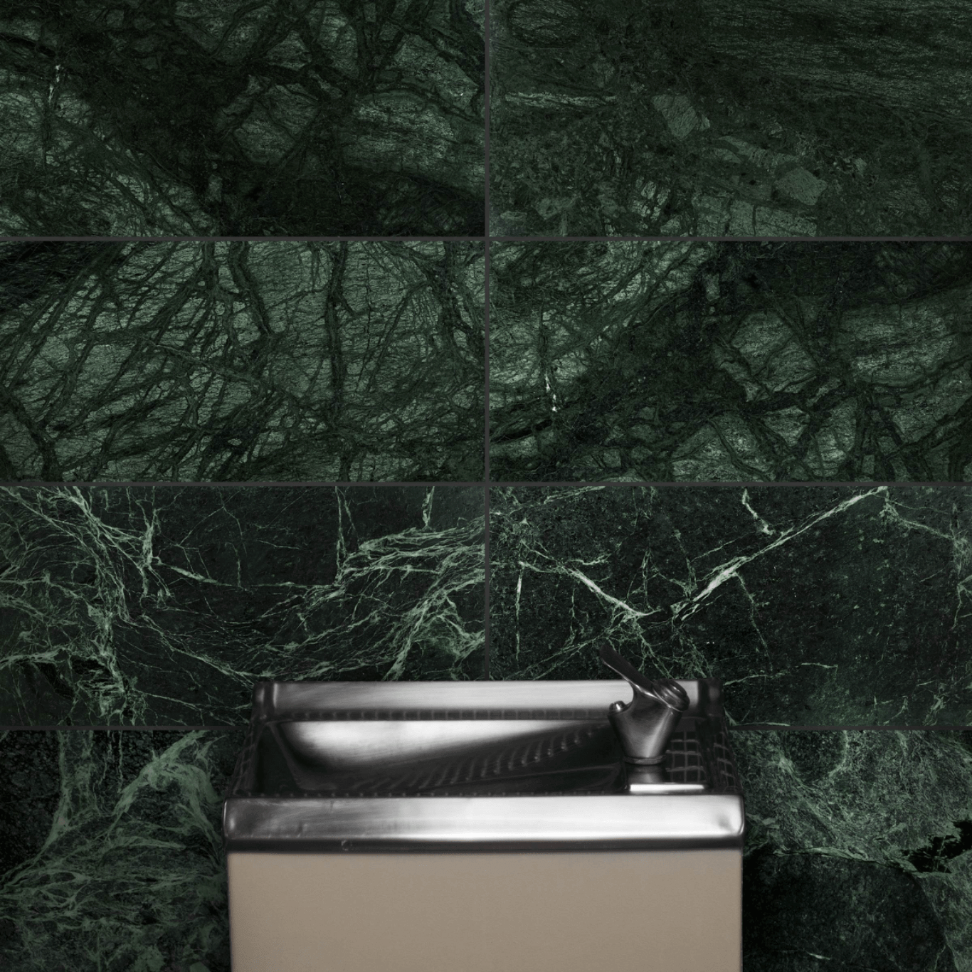 12x12 Empress Green Polished 3/8 - Hey Tiles