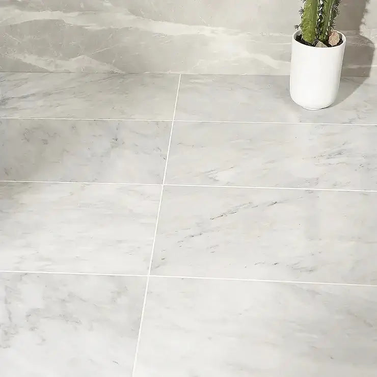 12x14 Oriental White ( Asian Statuary ) Marble Tile - Hey Tiles