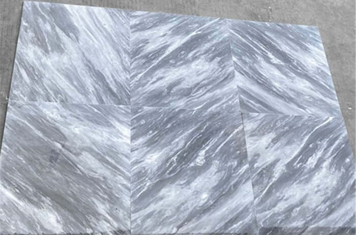 18x18 Bardiglio Nuvolato Italian Gray Marble Tile - Hey Tiles