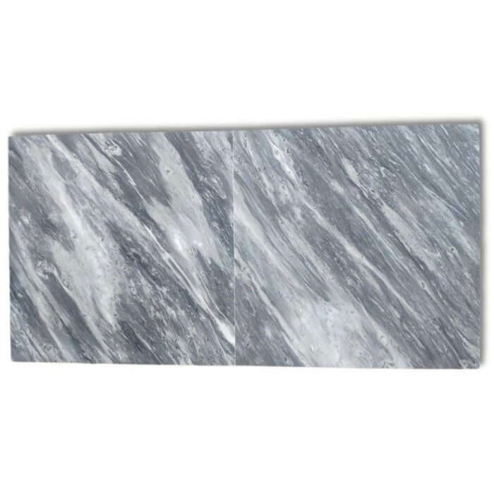 18x18 Bardiglio Nuvolato Italian Gray Marble Tile - Hey Tiles