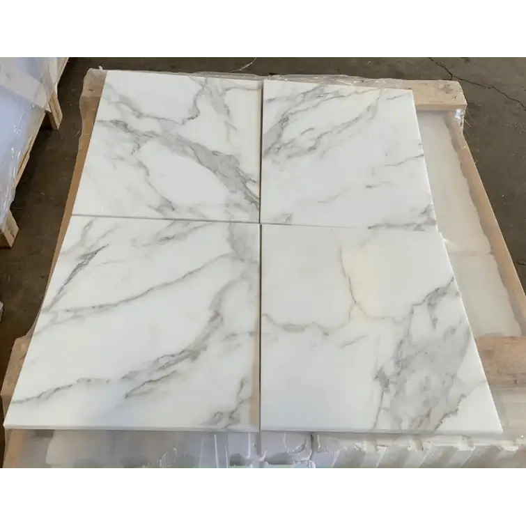 18x36 Calacatta Gold Marble Tile, Italian, A Grade Polished / Honed - Hey Tiles