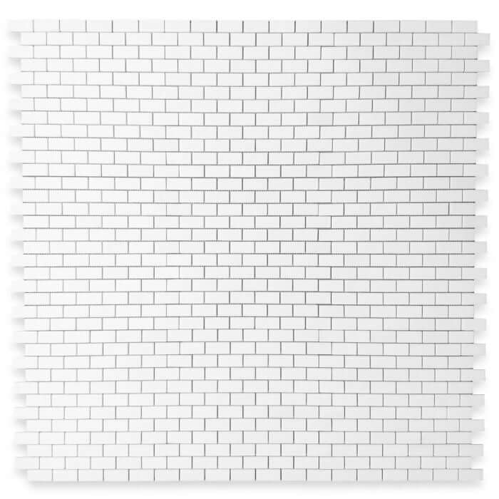 1x2 Thassos White Marble Brick Mosaic Tile - Hey Tiles