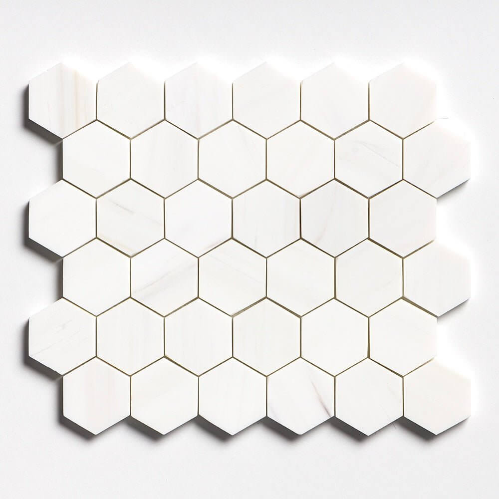 2” Hexagon Dolomite Honed 12 x 12 - Hey Tiles