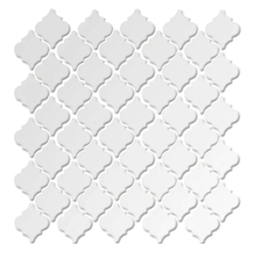 2" x 2" - Fujiwa Matte White Lantern Porcelain Tile - Hey Tiles