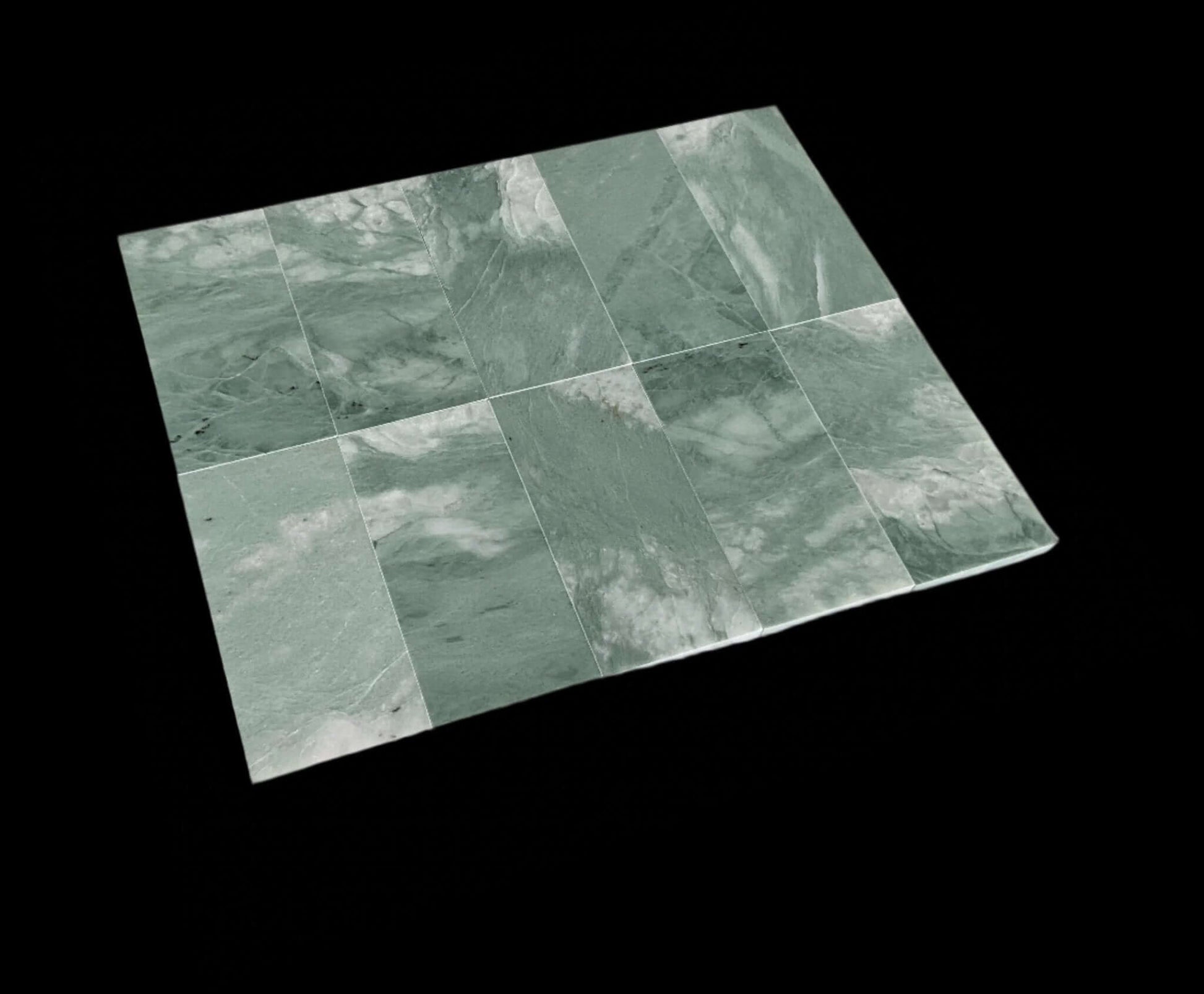 3" X 6" Ming Green ( Icelandic Green ) Marble Tile - Hey Tiles
