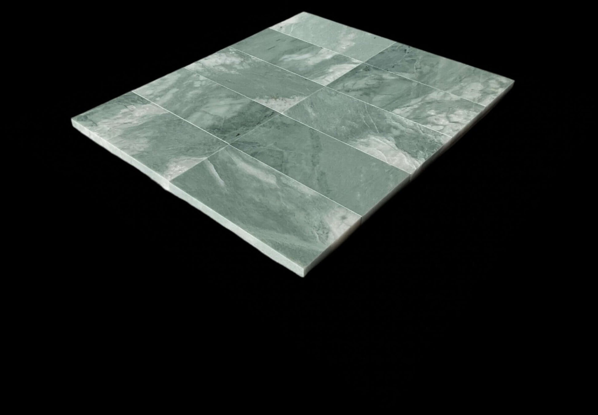 3" X 6" Ming Green ( Icelandic Green ) Marble Tile - Hey Tiles